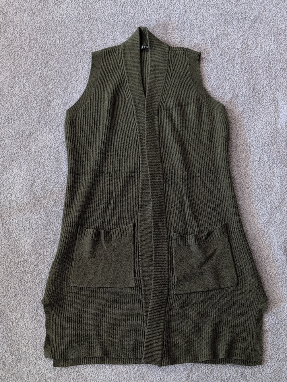 Cyrus Green Long Sweater Vest size XS